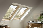 VELUX GPL tetőtéri ablak fa, ragasztott üveg 78x160 cm